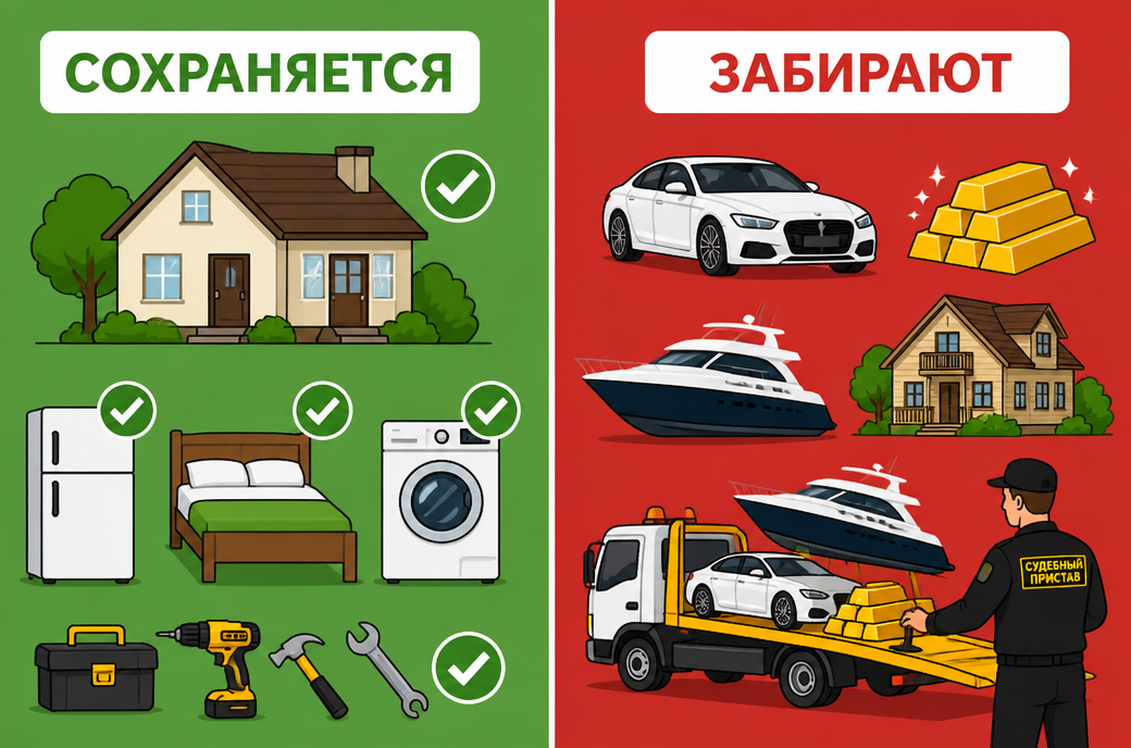 Как легально сохранить имущество при банкротстве?