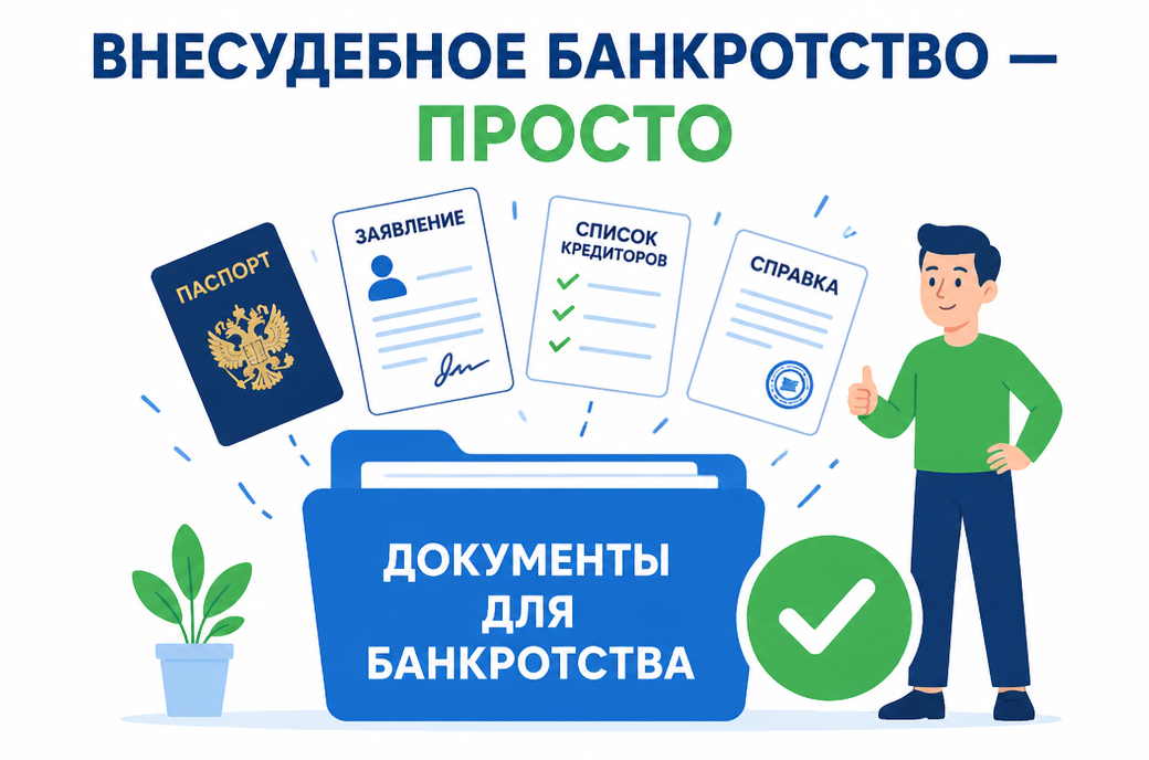 Какие нужны документы для банкротства через МФЦ?